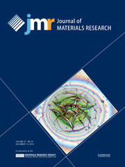 Journal of Materials Research Volume 27 - Issue 23 -