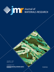 Journal of Materials Research Volume 27 - Issue 6 -