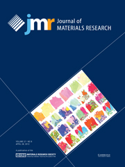 Journal of Materials Research Volume 27 - Issue 8 -