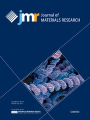 Journal of Materials Research Volume 28 - Issue 16 -