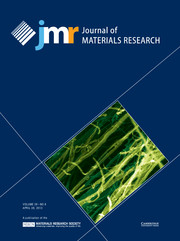 Journal of Materials Research Volume 28 - Issue 8 -