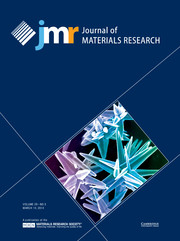 Journal of Materials Research Volume 29 - Issue 5 -