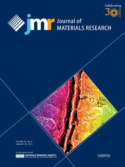 Journal of Materials Research Volume 30 - Issue 2 -