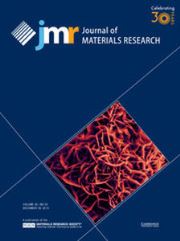 Journal of Materials Research Volume 30 - Issue 24 -