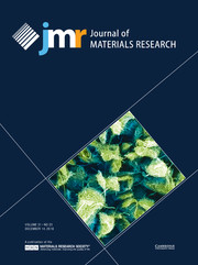 Journal of Materials Research Volume 31 - Issue 23 -