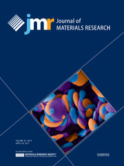 Journal of Materials Research Volume 32 - Issue 8 -