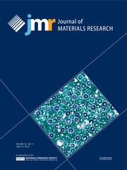 Journal of Materials Research Volume 33 - Issue 11 -