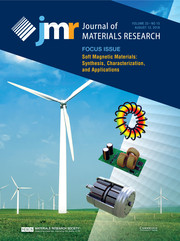 Journal of Materials Research Volume 33 - Issue 15 -  Focus Issue: Soft Magnetic Materials: Synthesis, Characterization, and Applications