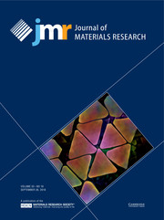 Journal of Materials Research Volume 33 - Issue 18 -