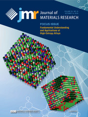 Journal of Materials Research Volume 33 - Issue 19 -  Focus Issue: Fundamental Understanding and Applications of High-Entropy Alloys