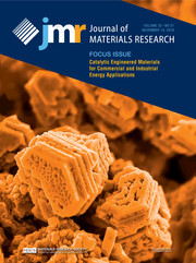 Journal of Materials Research Volume 33 - Issue 21 -  Focus Issue: Catalytic Engineered Materials for Commercial and Industrial Energy Applications