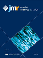 Journal of Materials Research Volume 33 - Issue 22 -