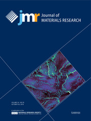 Journal of Materials Research Volume 34 - Issue 20 -