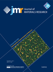 Journal of Materials Research Volume 35 - Issue 11 -  Focus Section: Heterogeneity in Beyond Graphene 2D Materials