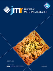 Journal of Materials Research Volume 35 - Issue 2 -