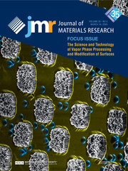 Journal of Materials Research Volume 35 - Issue 5 -  Focus Issue: The Science and Technology of Vapor Phase Processing and Modification of Surfaces