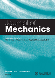 Journal of Mechanics Volume 27 - Issue 4 -