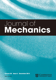 Journal of Mechanics Volume 30 - Issue 6 -