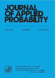 Journal of Applied Probability Volume 55 - Issue 1 -