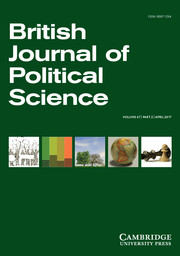 British Journal of Political Science Volume 47 - Issue 2 -