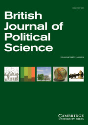 British Journal of Political Science Volume 48 - Issue 3 -