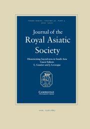 Journal of the Royal Asiatic Society Volume 30 - Issue 3 -