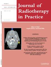 Journal of Radiotherapy in Practice Volume 5 - Issue 3 -