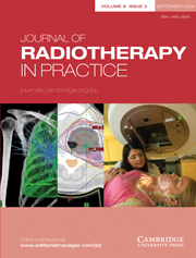 Journal of Radiotherapy in Practice Volume 8 - Issue 3 -