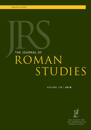 The Journal of Roman Studies Volume 108 - Issue  -