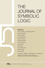 The Journal of Symbolic Logic Volume 89 - Issue 3 -