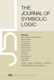 The Journal of Symbolic Logic Volume 89 - Issue 4 -