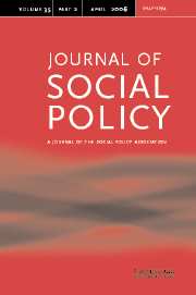 Journal of Social Policy Volume 35 - Issue 2 -