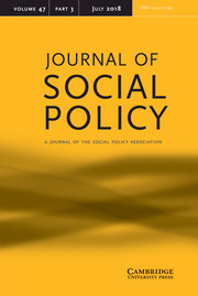 Journal of Social Policy Volume 47 - Issue 3 -