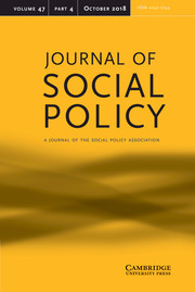 Journal of Social Policy Volume 47 - Issue 4 -