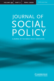 Journal of Social Policy Volume 49 - Issue 2 -