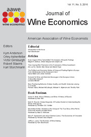 Journal of Wine Economics Volume 11 - Issue 3 -