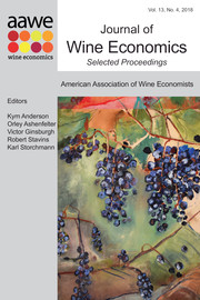 Journal of Wine Economics Volume 13 - Issue 4 -