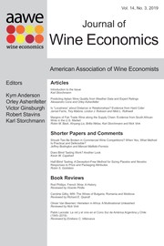 Journal of Wine Economics Volume 14 - Issue 3 -