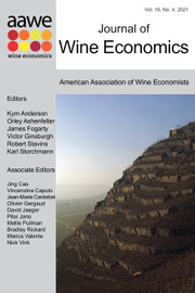 Journal of Wine Economics Volume 16 - Issue 4 -