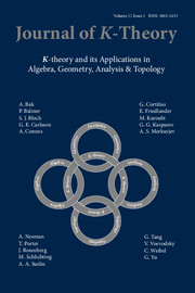 Journal of K-Theory Volume 11 - Issue 1 -