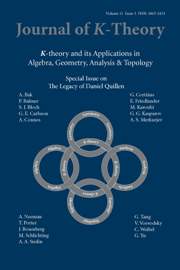 Journal of K-Theory Volume 11 - Issue 3 -  The Legacy of Daniel Quillen