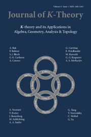 Journal of K-Theory Volume 13 - Issue 1 -