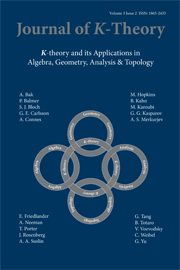 Journal of K-Theory Volume 3 - Issue 2 -