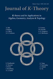 Journal of K-Theory Volume 5 - Issue 1 -