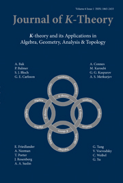 Journal of K-Theory Volume 6 - Issue 1 -