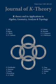 Journal of K-Theory Volume 6 - Issue 2 -