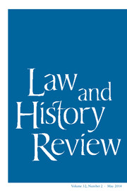 Law and History Review Volume 32 - Issue 2 -