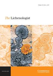 The Lichenologist Volume 39 - Issue 1 -