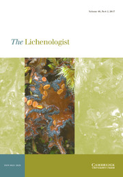 The Lichenologist Volume 49 - Issue 2 -