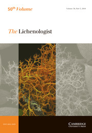 The Lichenologist Volume 50 - Issue 5 -